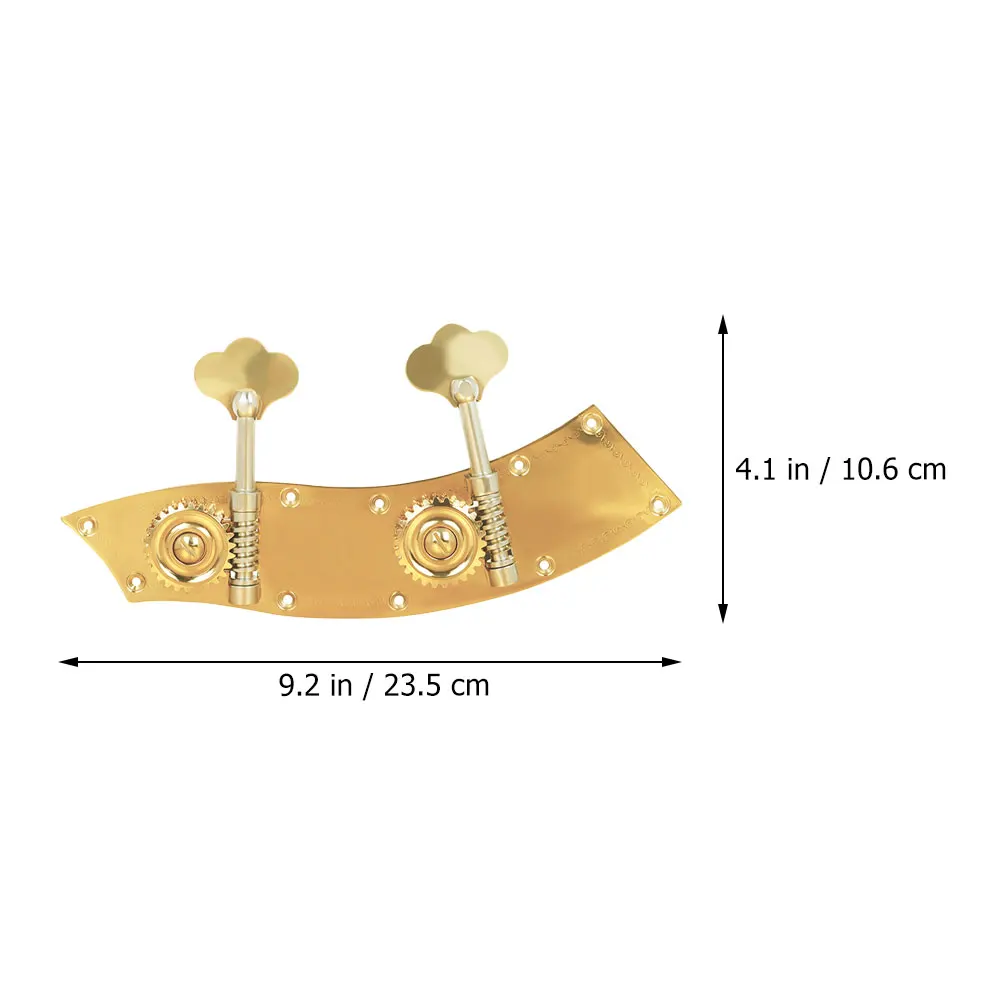 

2 Pcs Knob Double Parts Diy Tunings Guitar Pegs Replacement Headstock Tuner Copper Alloy
