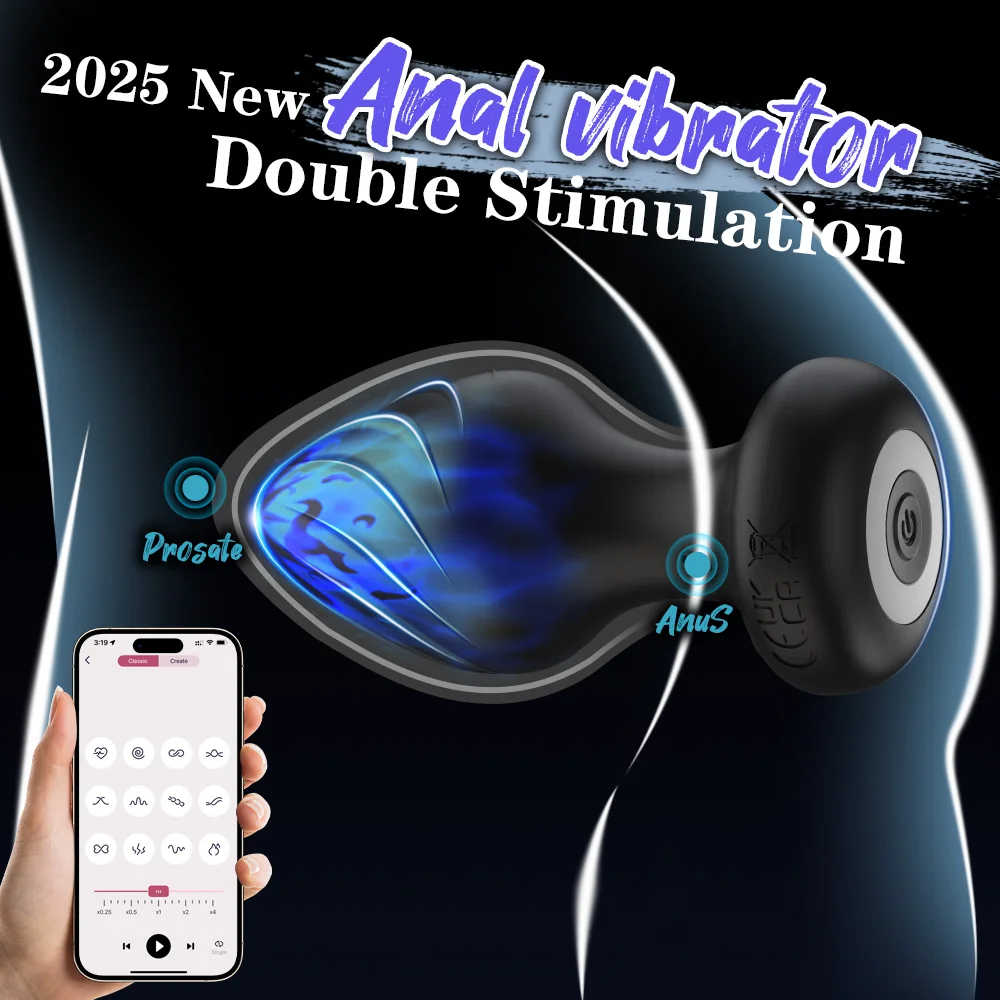 APP التحكم الشرج هزاز بعقب ألعاب جنسية للنساء الرجال اللاسلكية جهاز تدليك للبروستاتا محفز الإناث الاستمناء الكبار مثلي الجنس