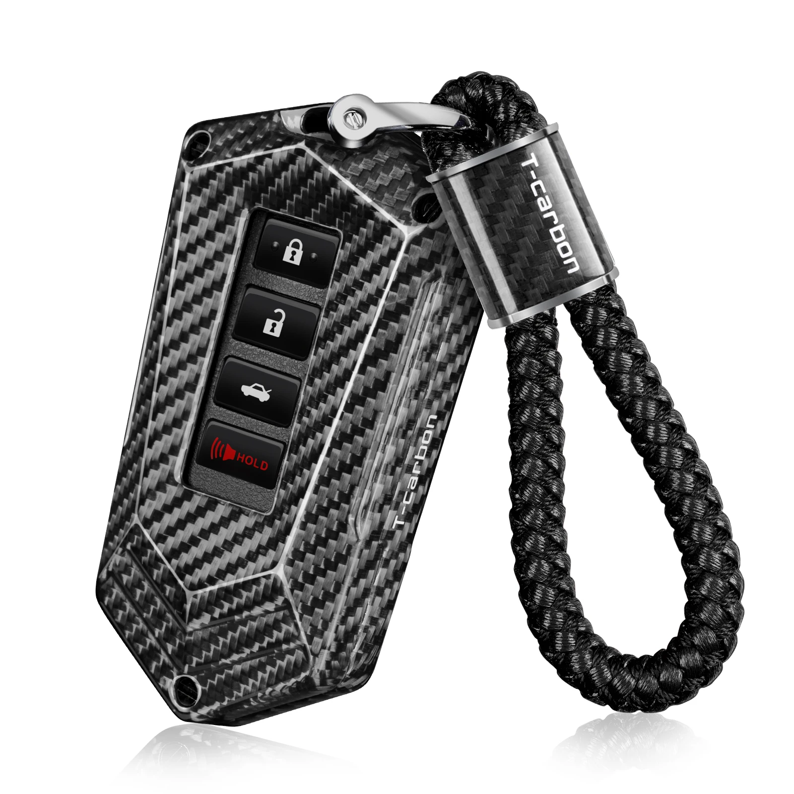 

Key Fob Cover with Keychain Fits Lexus RX NX IX GS LS IS RC 250 300 350 450h 2018-2021 Accessories Carbon Fiber Key Case Shell