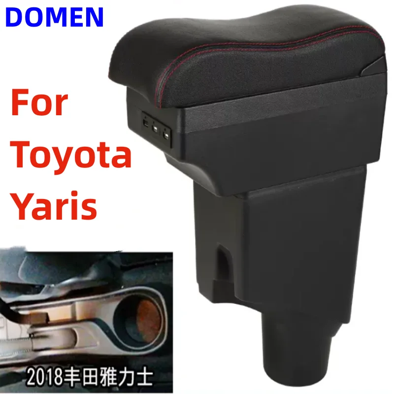 

New For Toyota Yaris armrest box dedicated to the new Yaris central armrest box USB Charging