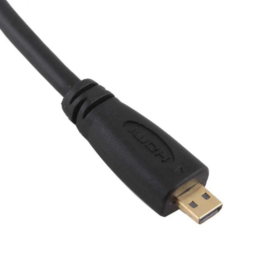 1 szt. Konwerter konwertera Micro HD typu D wtyk męski do HDMI typu kabel Adapter M/F do tabletu z telewizorem 1080P