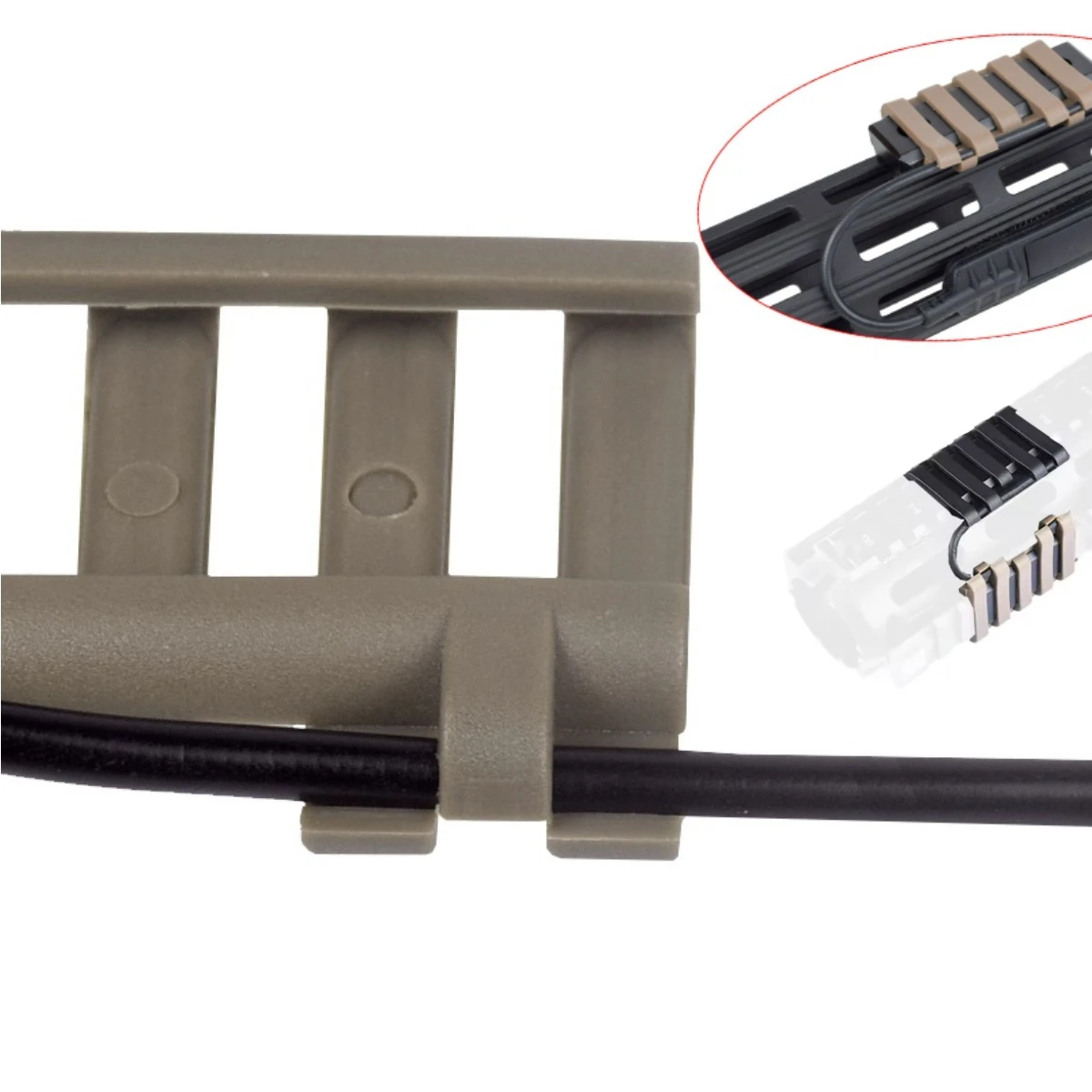 Tactical Pressure Switch Wire Holder Picatinny Rail Cover PEQ15 DBAL M300M600 Wire Holder CQBL NGAL Hunting Accessories