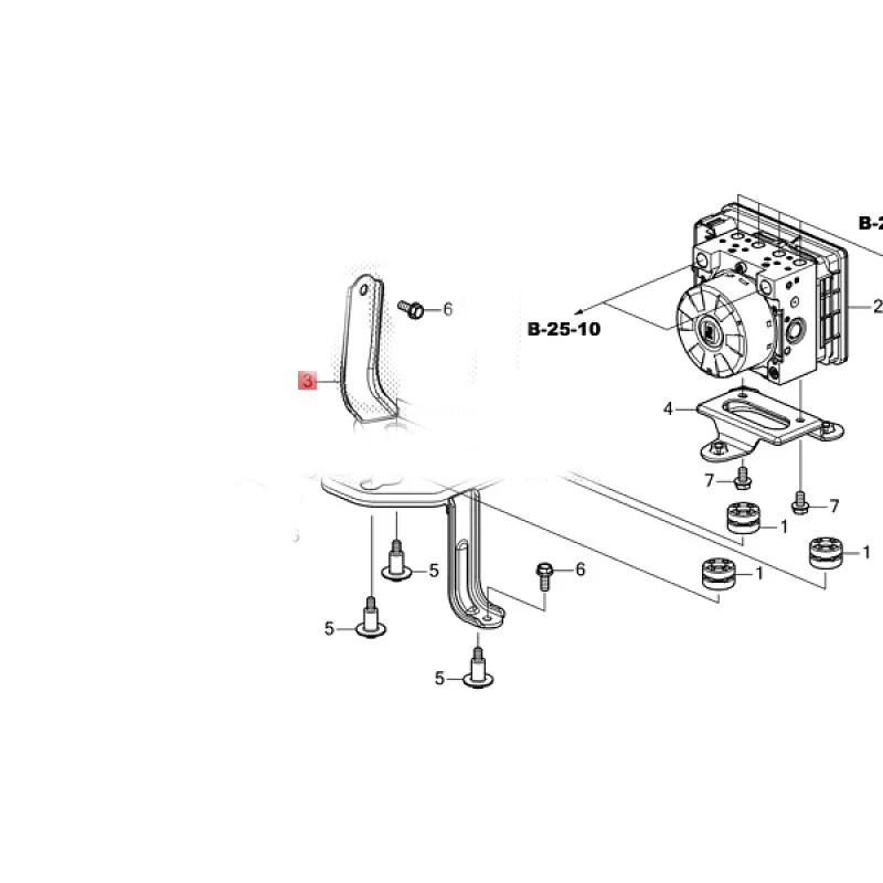 قوس منظم ، قوس مضخة ABS ، مناسب لـ ، Ho ، in ، Gp ai ، jo ، ym ، en ، td ، om #2