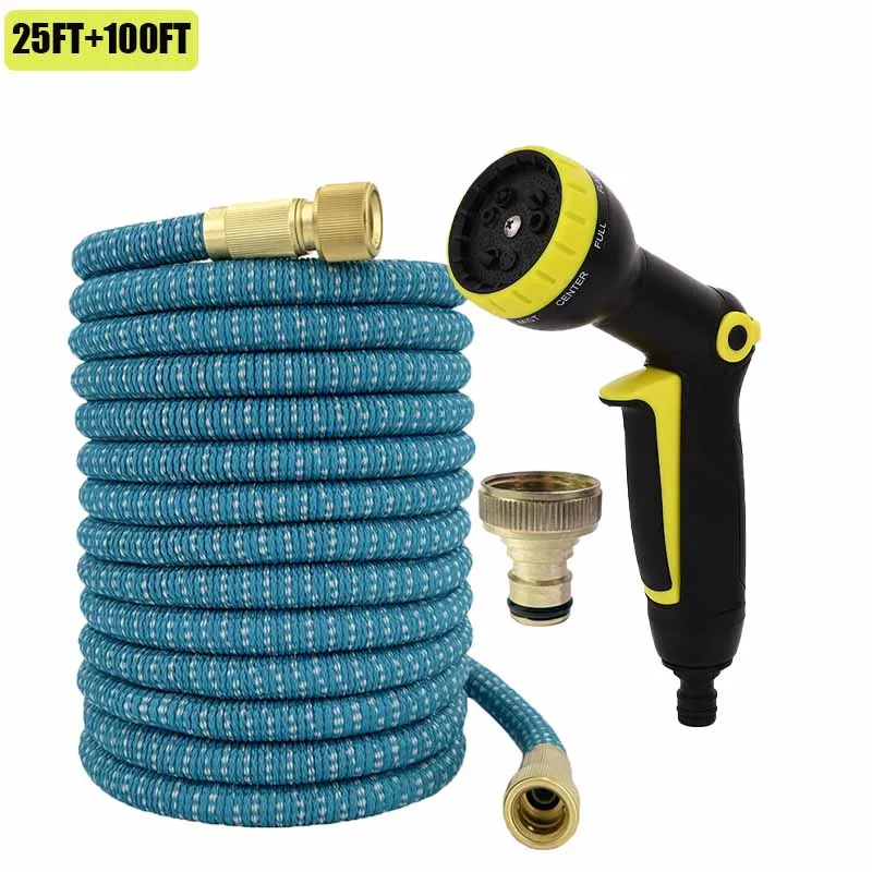 

Расширяемый волшебный шланг, шланг для мойки автомобилей высокого давления с набором распылителей высокого давления, инструмент для полива и орошения на открытом воздухе