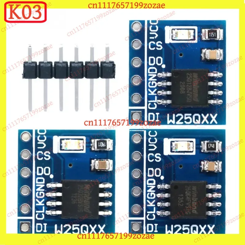High-Density SPI Flash Storage Module W25Q32 W25Q64 W25Q128 Serial Memory Board for STM32 BV FV Projects Electronic Components