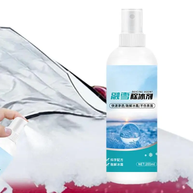 

Car Windshield Cleaner 200ml Snow Melting And Deicing Agent Glass Freeze Remover Rapid Thawing Snow Melting And Deicing Agent