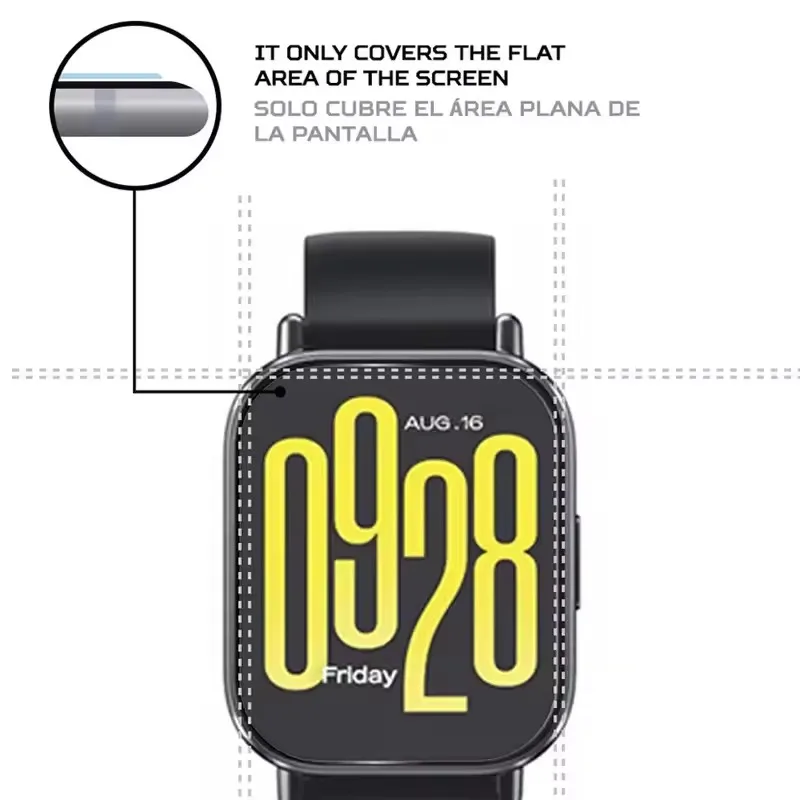 1-5 قطعة الزجاج المقسى لساعة Xiaomi Redmi 4 ساعة ذكية HD واقي للشاشة مضاد للخدش لساعة Mi Redmi 4 طبقة رقيقة واقية