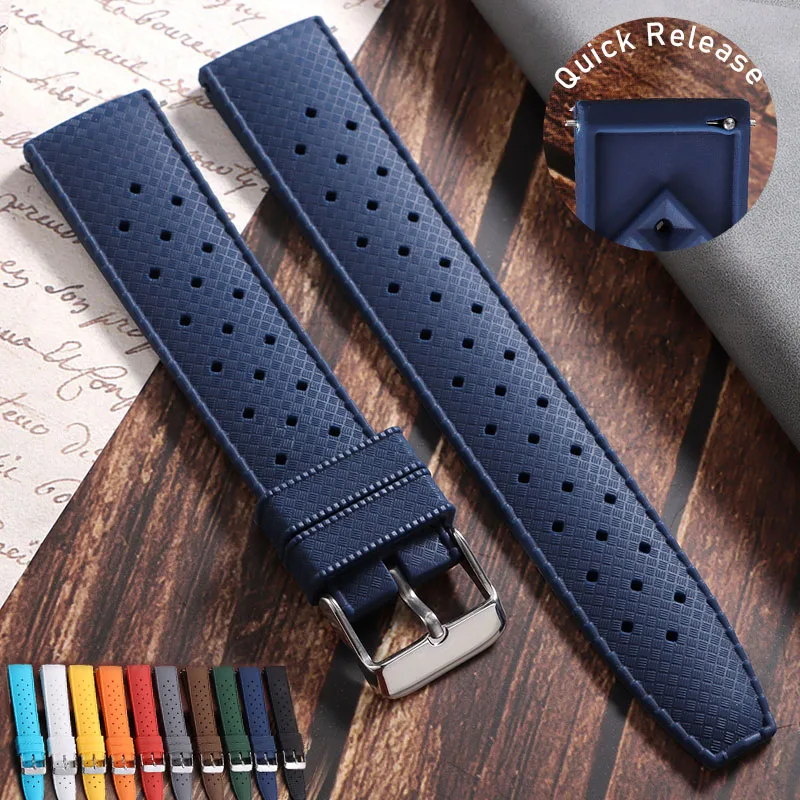 20 مللي متر 22 مللي متر الاستوائية حزام ساعة سيليكون لينة المطاط سوار ل أوريس ل أوميغا العالمي مقاوم للماء الرياضة حزام الساعات