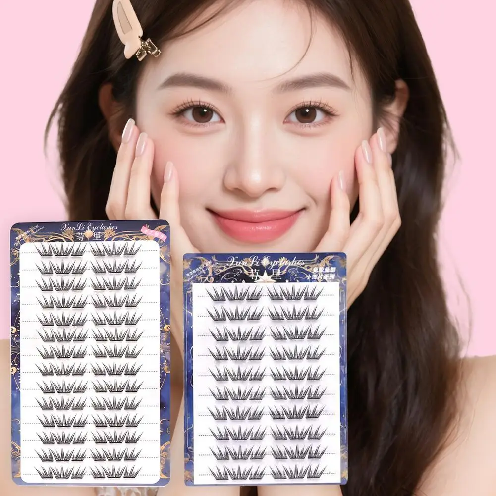 Lijmvrije Valse Wimpers Natuurlijke Enkele Cluster Manga 3D Tool Make DIY Groep Extensions Wimpers Meisje Koreaanse Make-up Oog V5R1