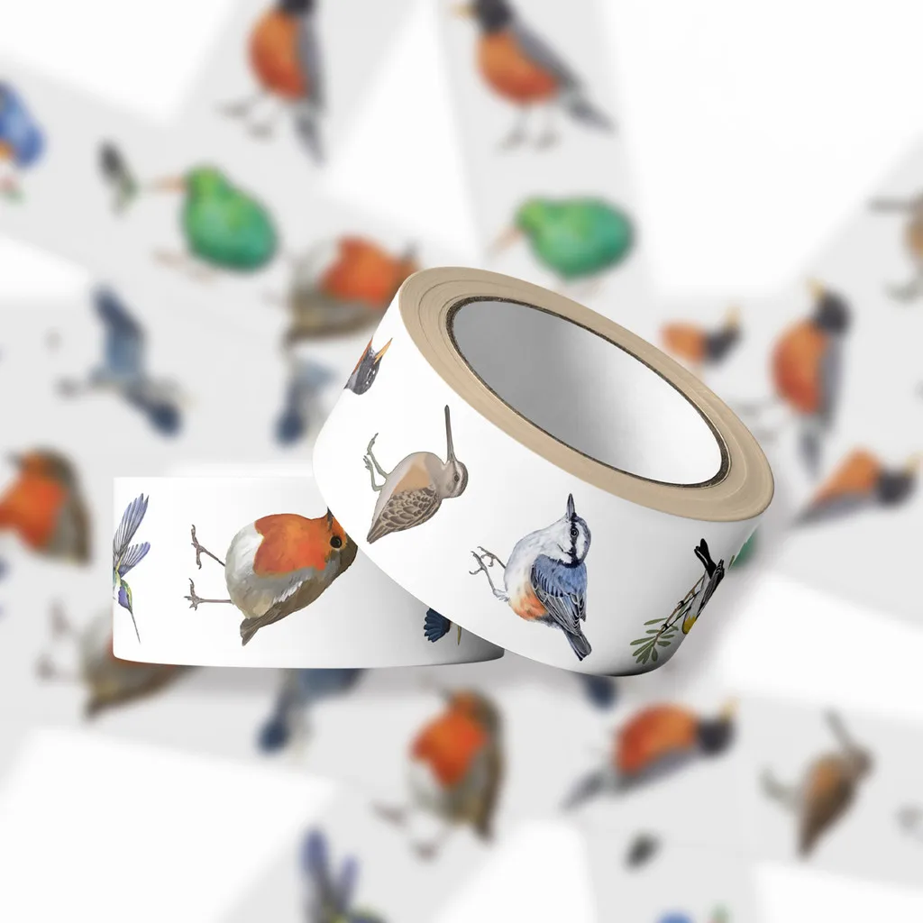 500 قطعة/لفة تتجه الملونة الطيور اشي الشريط موضوع ساخن الكرتون ديكور للمجلة والمغلف ختم BulingBulingStickers مخزن #6