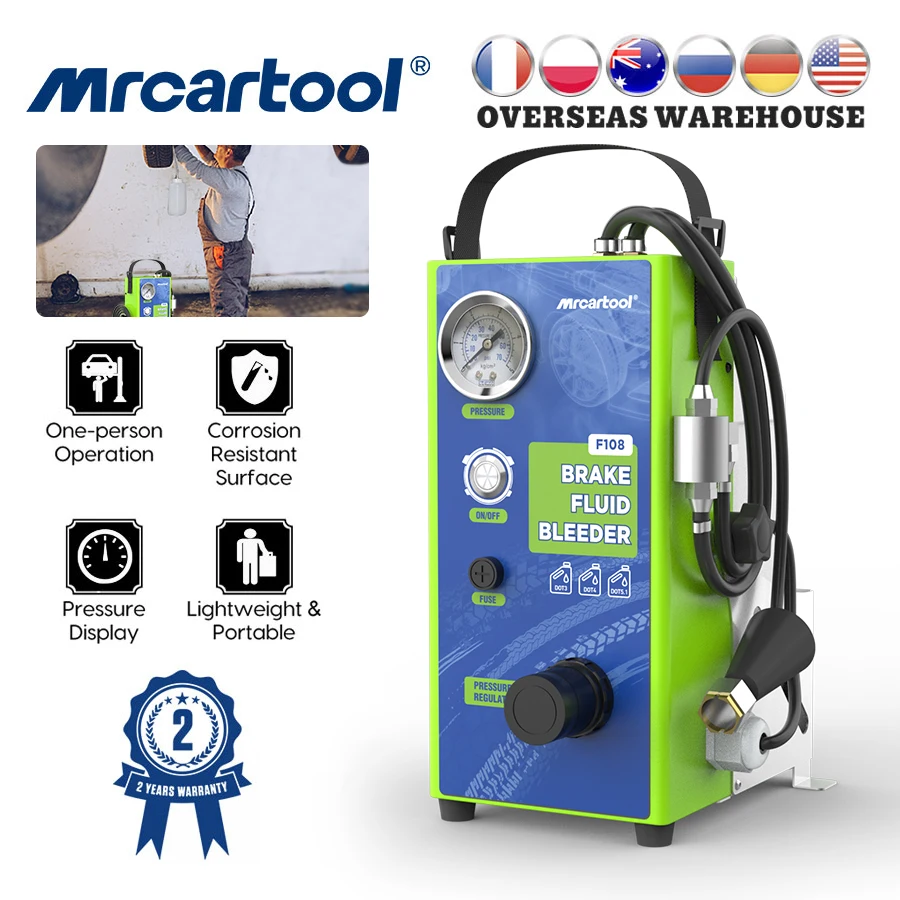 

MRCARTOOL F108 Car Pulsating Brake Oil Fluid Extractor Brake Oil Changer Adaptor Tool Kits Oil Pump Bleeder Filling Device