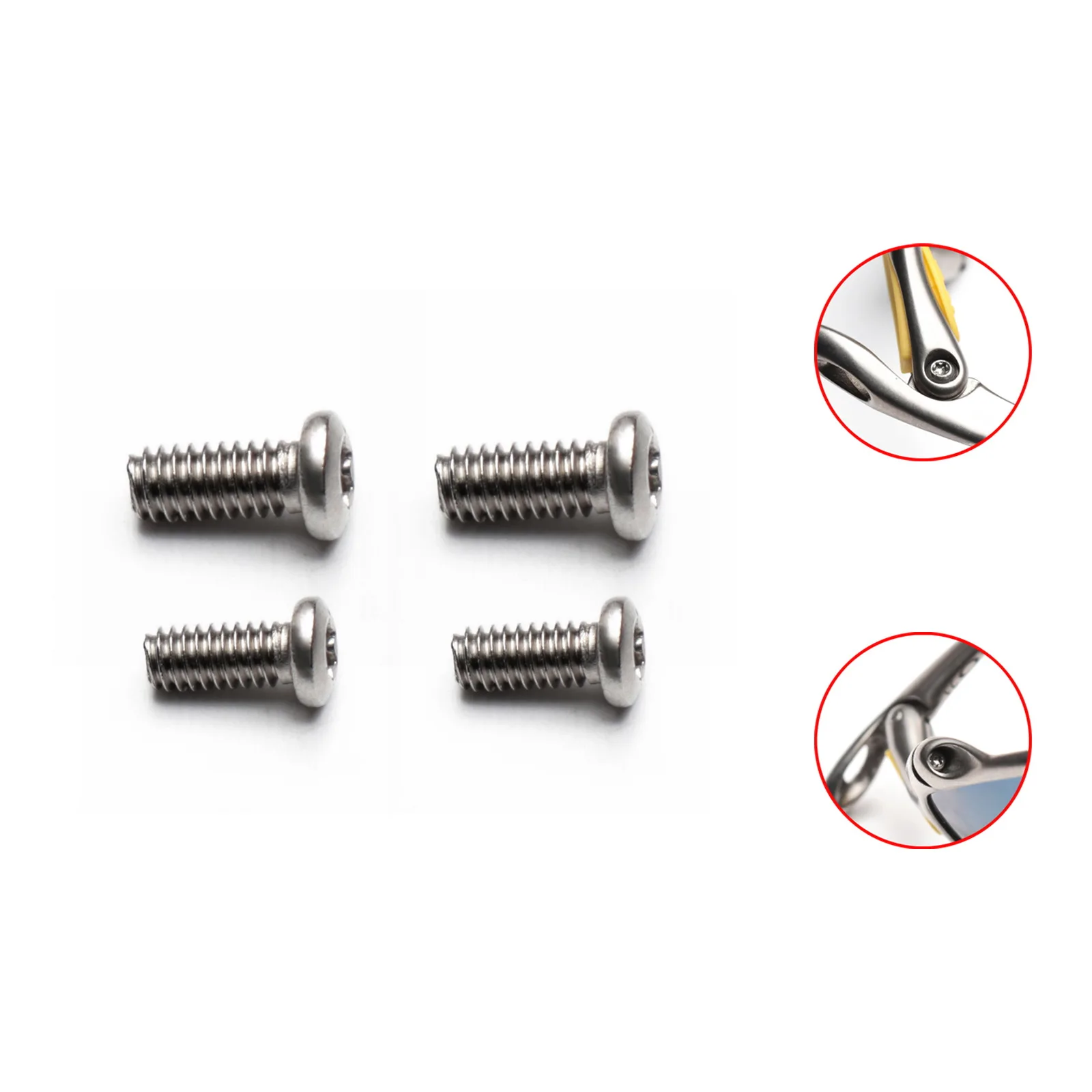 Qyvolux Rubber Kit Replacement Earsocks & Nose Pads & Screwdriver-T6 & Screw-T6-4PCS for-Oakley Juliet Sunglasses Frame view 5