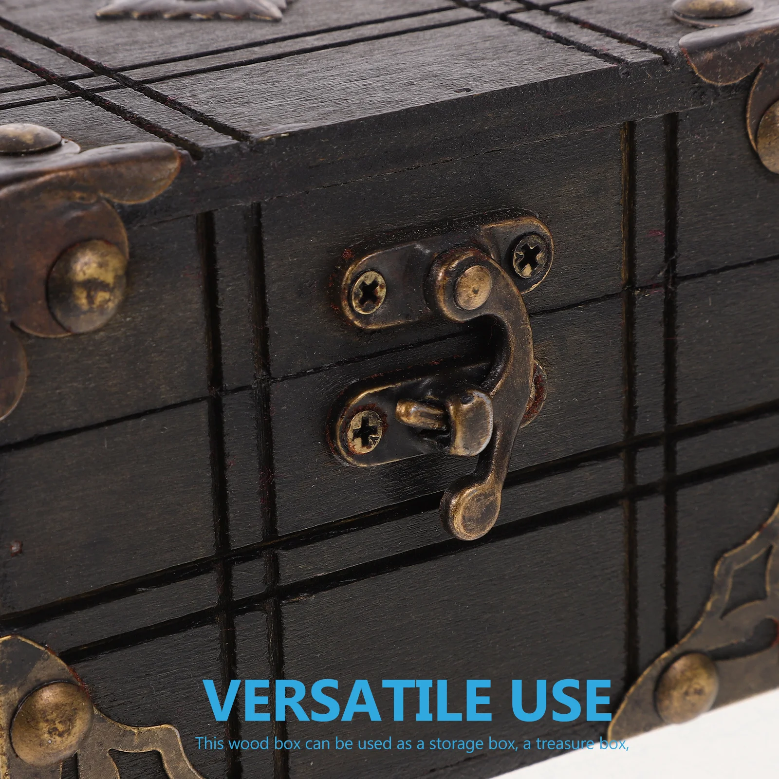 

Винтажная деревянная шкатулка с сокровищами в стиле ретро, сундук для хранения ювелирных изделий, большая вместительная коробка на память, украшение дома, чехол для безделушек в стиле ретро