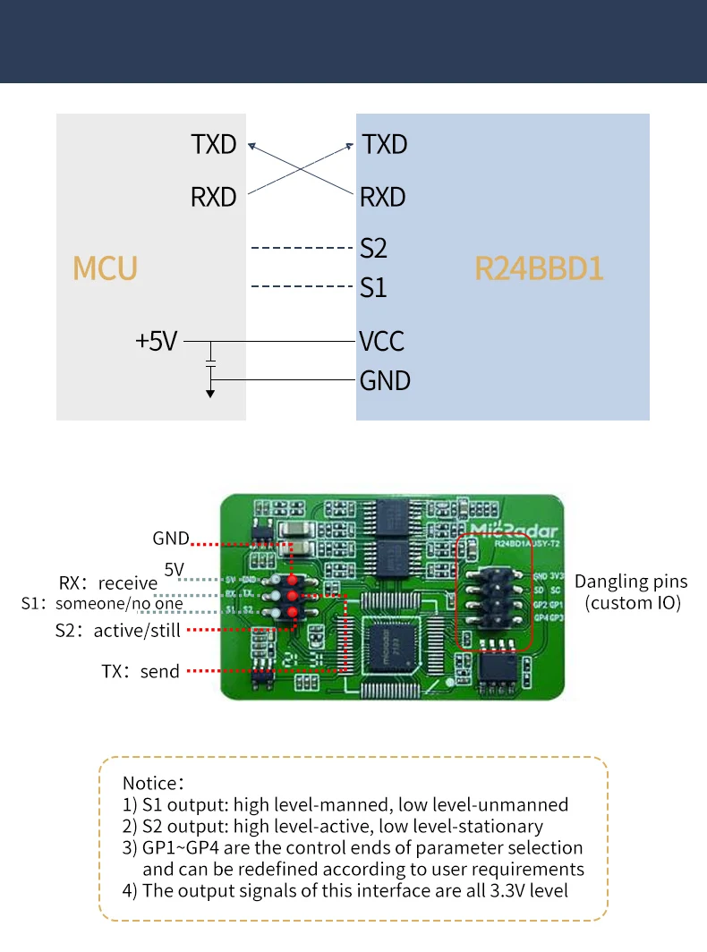 R24BBD1 R24DVD1 R60ABD1 R60AFD1 R24AVD2 R24FTT1 R24FTT2 R24ETT1 R60BMP1 R60AMP1 R60ATR2 R60BFD1-A Millimeterwellen-Radarschiene – Detail 11