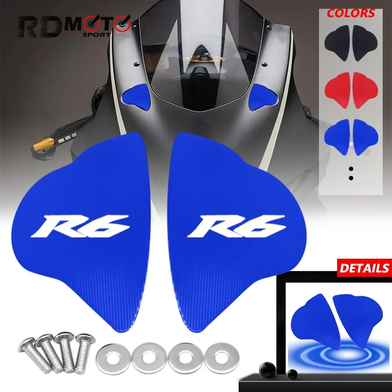 

Hot Sales For YZF-R6 R6 2017-2023 2024 Windscreen Rear Mirror Hole Cover Driven Mirror Eliminators Cap Motorcycle Accessories r6