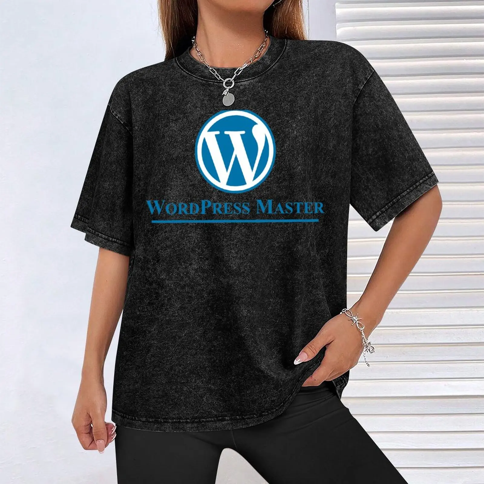 تي شيرت Wordpress Master تي شيرت للرجال جرافيك مضحك تي شيرت رجالي قطن 100% مضحك تي شيرت رجالي قمصان جرافيك تي شيرت