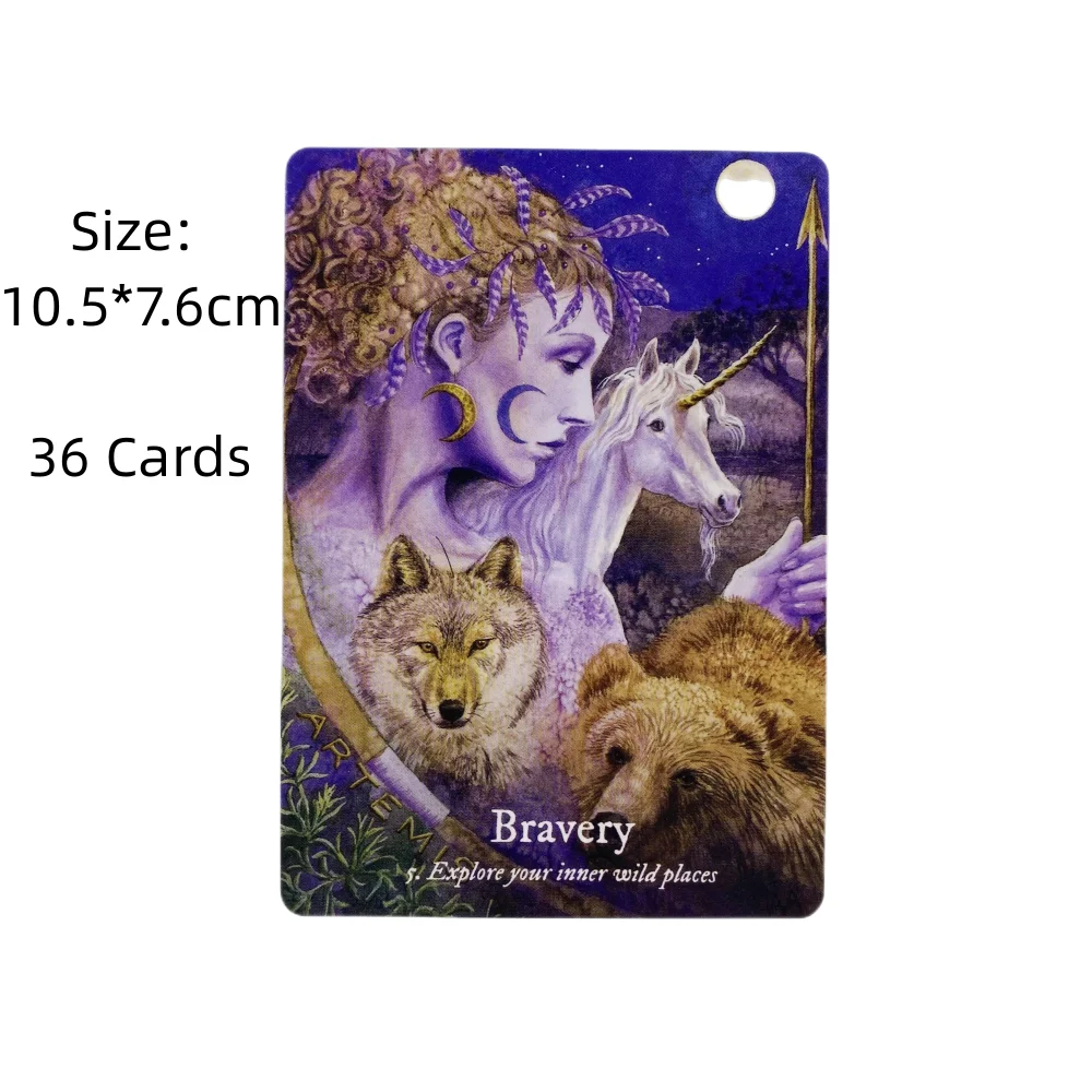 Goddess Dream Oracle Cards A 36 English Divination Edition Deck Borad Games