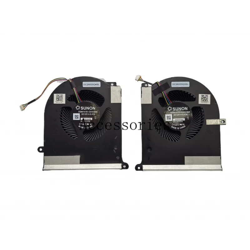 New Original Laptop CPU GPU Cooling Fan For DELL Alienware Area 51m R2 SUNON EG80151S1-C010/C020-S9A 0TPV77 0TW5Y8 DC28000Q3/4SL