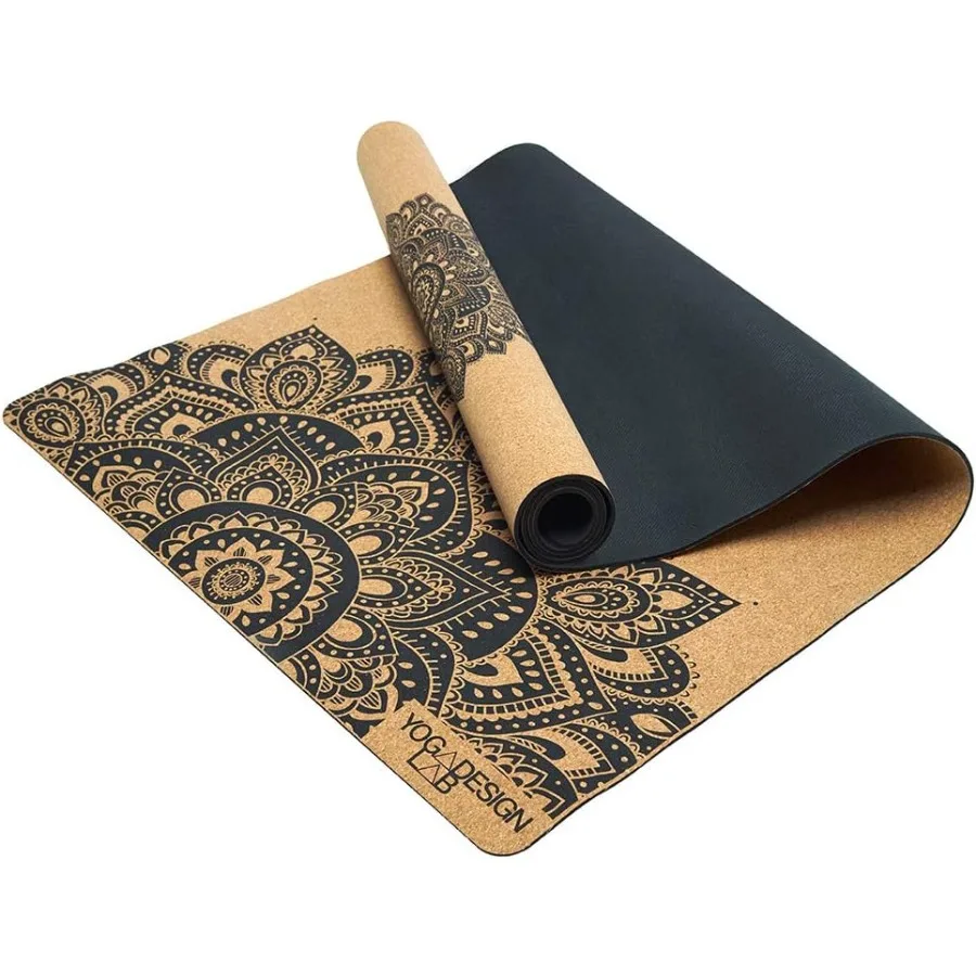 

YOGA DESIGN LAB The Cork Yoga Mat Eco Luxury Идеально подходит для горячей йоги Power Bikram Ashtanga Sweaty Workouts Студийное качество включает C