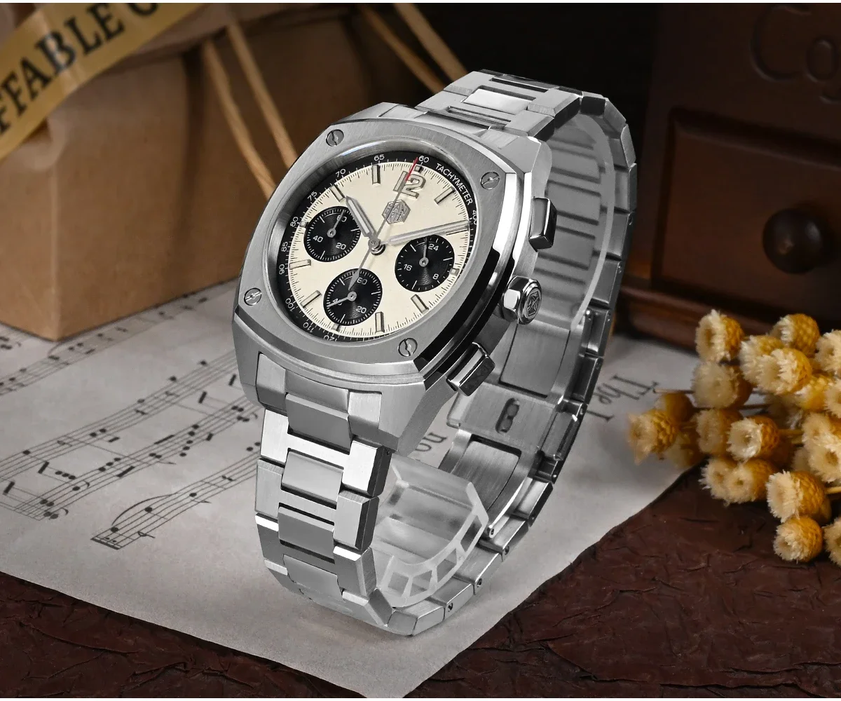 Stainless steel watch male personality diving calender automatic mechanical watch