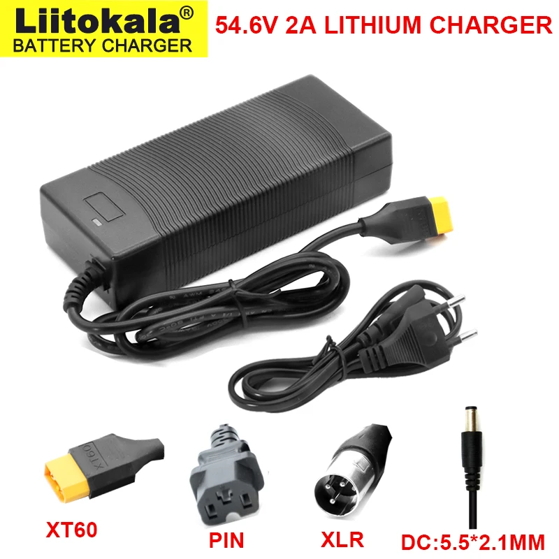 48V 2A 13S 18650 21700 26650 54.6v Polymer lithium battery charger