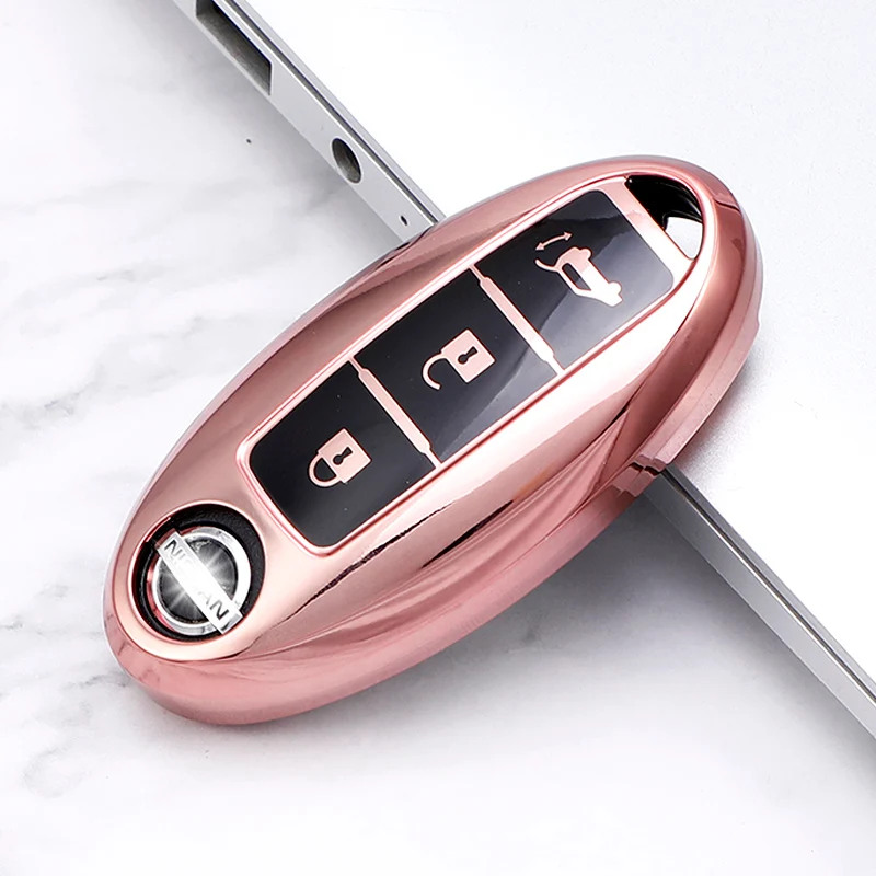 Car 3/4/5 Button Key Cover Case Shell for Nissan Qashqai X-Trail T31 T32 Juke J10 J11 Kicks Tiida Pathfinder Note for Infiniti