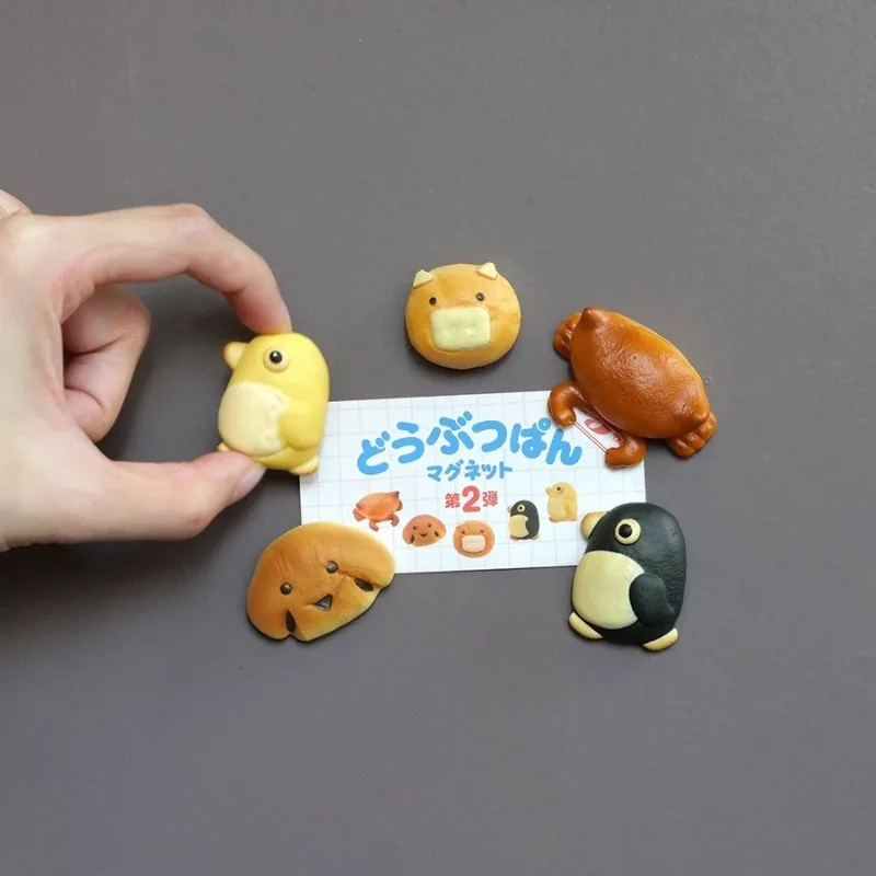 Kenelephant Originale Gashapon Kawai Cute Anime Animale Pane Magnete Pinguino Cane Figura Gachapon Capsule Giocattoli Regalo in Miniatura