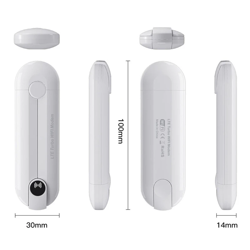 Router 4G LTE Dongle USB Router Wireless Hotspot Mobile adattatore Wifi portatile bianco