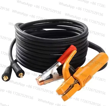 

Держатель электрода сварочного аппарата, кабель 5 м + зажим для заземления, набор зажимов для заземления кабеля 3 м