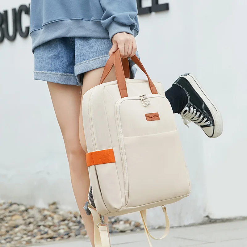 Fashion Women Backpack Large Capacity Casual Travel Bagpack 14 Inch Laptop Backpack School Bag For Teenage Girls