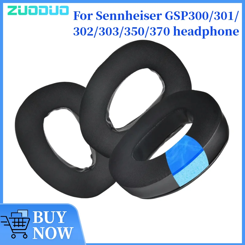 

ZUODUO Sport Cooling-Gel Replacement Ear Pads for Sennheiser GSP300/301/302/303/350/370 Headphones Ear Cushions, Headset Earpads