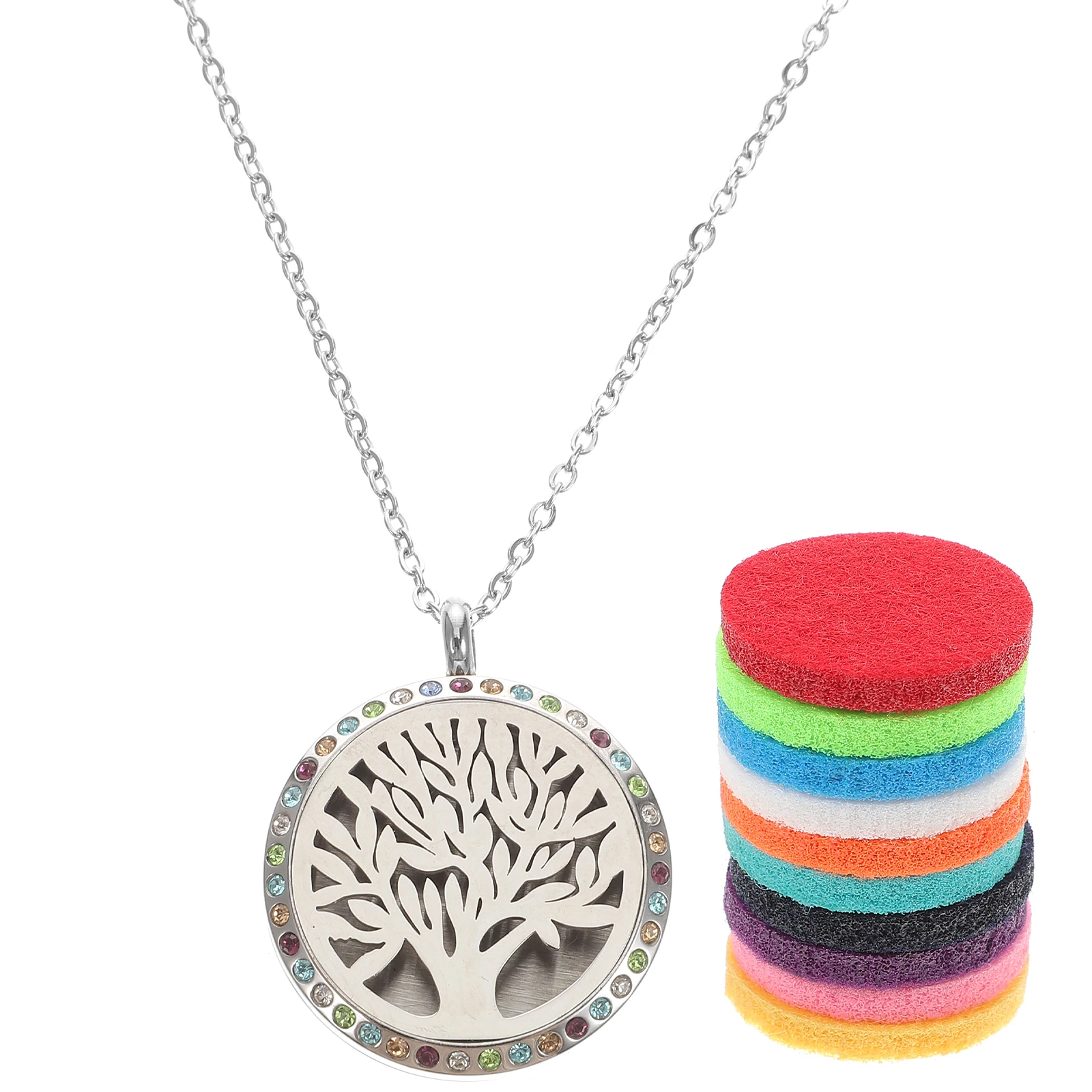 

Aromatherapy Pendant Necklace Oil Diffuser Scent Women