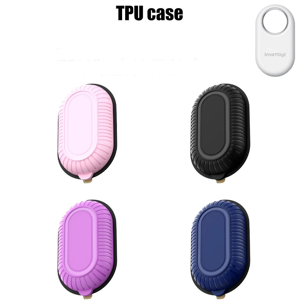 For Galaxy Smarttag 2 Protective Case Skin Cover For Samsung Galaxy Smart Tag Holder Cover Thick TPU Shell For SmartTag2 Durable