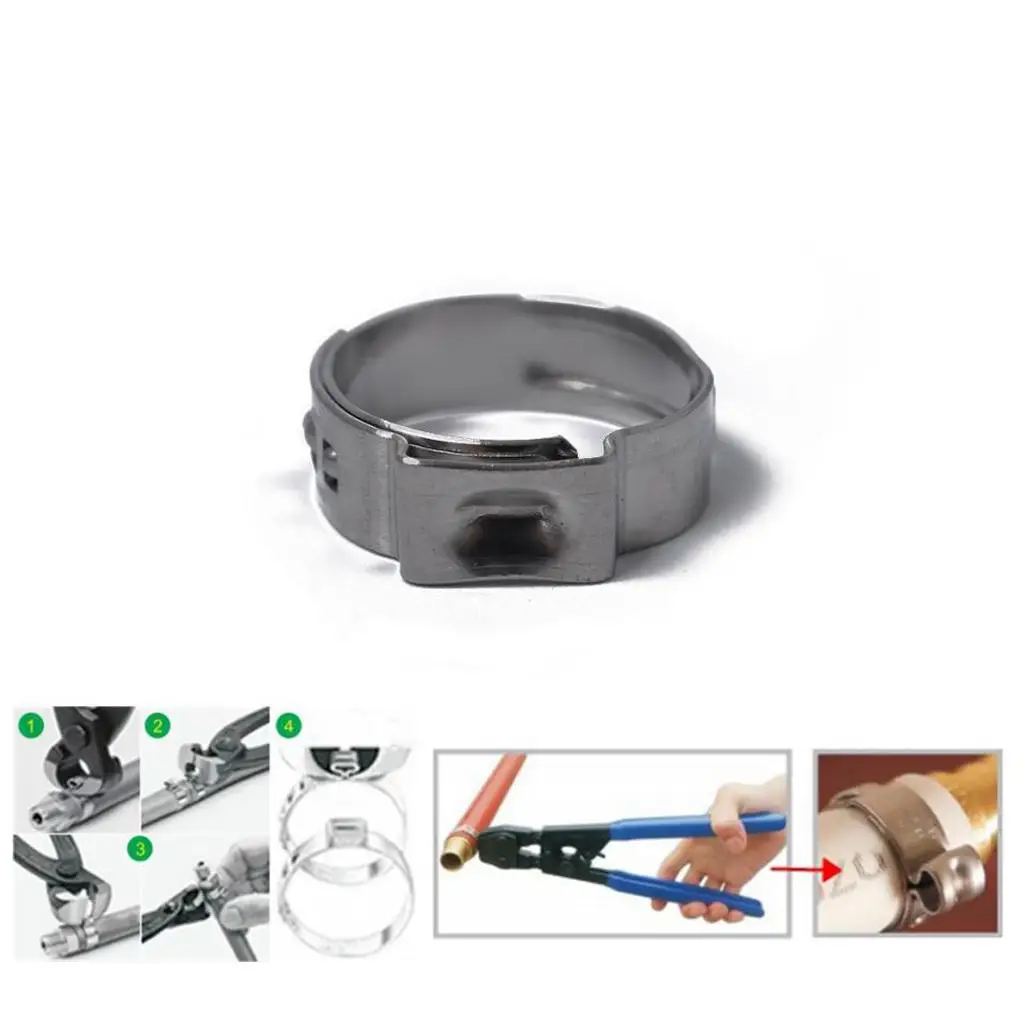 70 قطعة 5.8-21.0 مللي متر مضاد للتآكل واحد الوقود الهواء خرطوم هيدروليكي المشابك O-مقاطع 304 الفولاذ المقاوم للصدأ #1