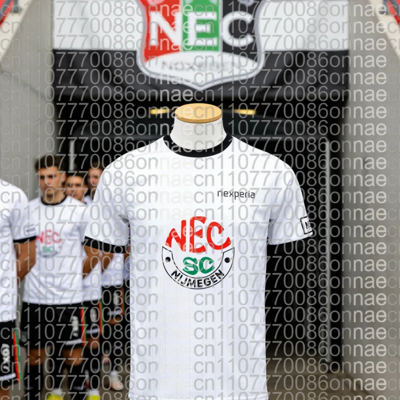 

Футбольные футболки для болельщиков NEC Ниммерен сезона 25-26, дышащие, быстросохнущие, с коротким рукавом, семейный комплект
