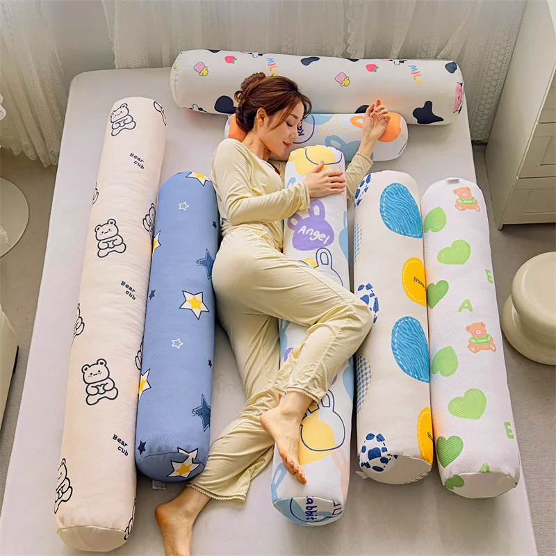 Ice Silk Pillow Candy Shaped Leg Clamp Side Sleepers Cool Sensation Home Decor Polyester Fiber Filled Removable Cover Cushion