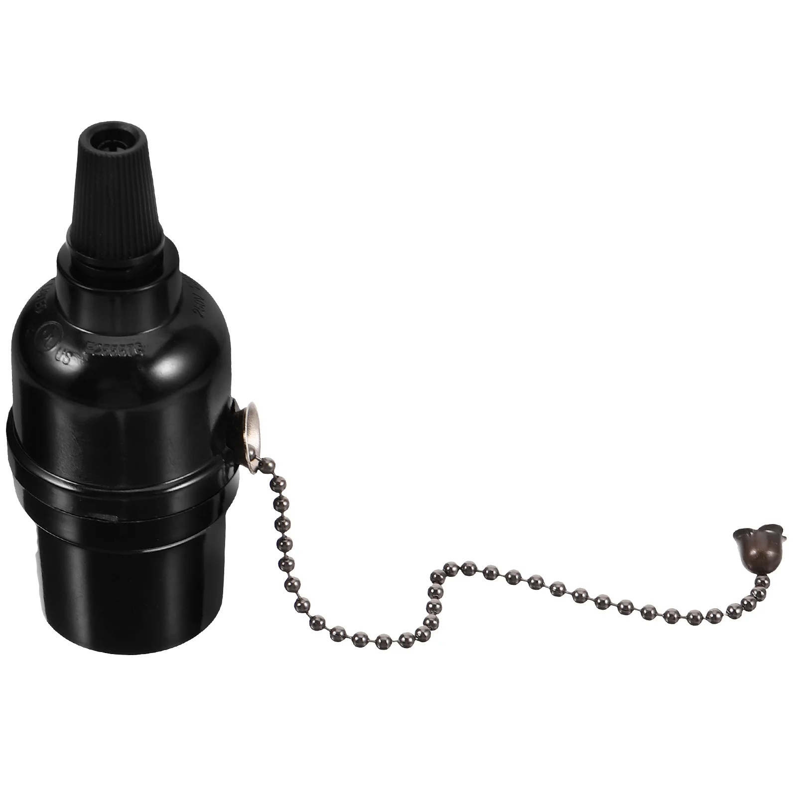 

Bakelite Lamp Holder Zipper Ceiling Lights Accessory with Lampholder Pull Chain Wall