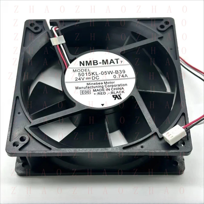 L+ 2pcs for NMB 5015KL-05W-B39 E00 DC 24V 0.74A 3-Wire Server Cooling Fan 127x127x38mm
