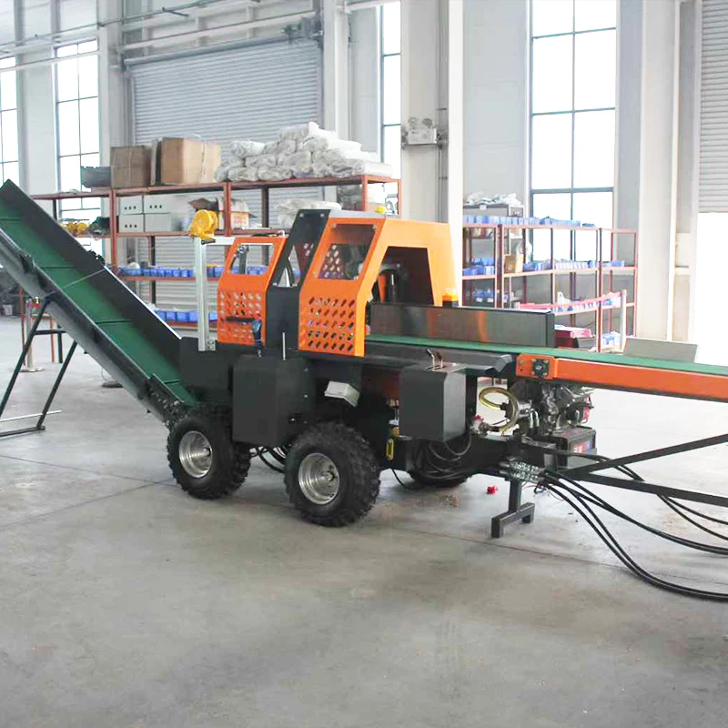 Hydraulic Wood Splitter Horizontal Vertical Dual Use Firewood Splitting Machine For Garden Farm Hard Tree Log Cutting Equipment