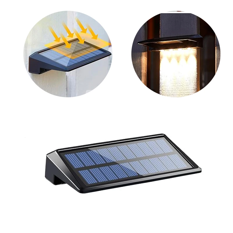 

Solar Wall Lamp Outdoor Waterproof Solar Powered Light LED Solar Step Lamp Home Garden Yard Decoration Outside Sunlights