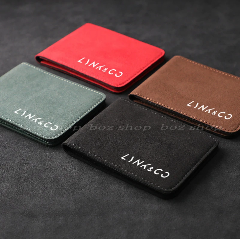 Car Driver License Wallet ID Credit Card Holder For LYNK & CO 01/02/03/05/06/09 Passport Wallet Interior Refit Parts Accessories