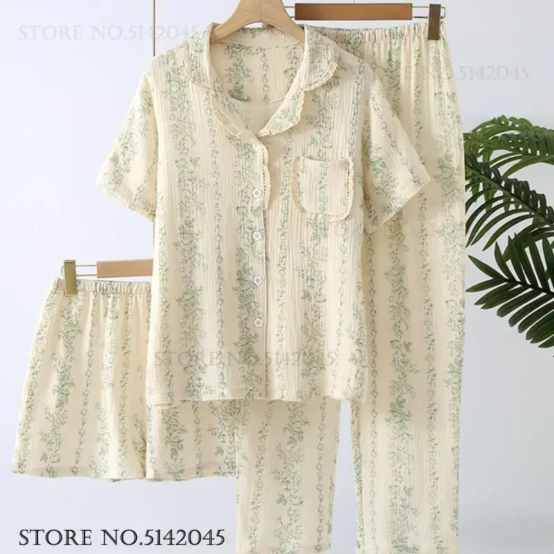 

Хлопковые марлевые шорты, брючный пижамный комплект, летняя пижама Mujer Lencerias, одежда для сна, сексуальная леопардовая одежда для гомера, нижнее белье для отдыха