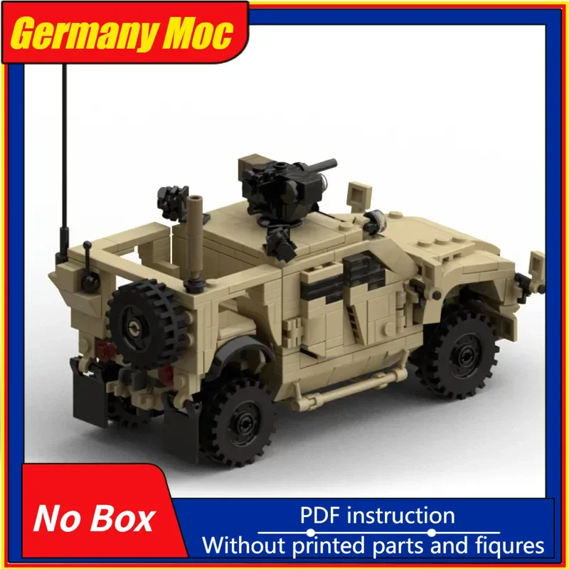 Klocki konstrukcyjne Moc, model wojskowy pojazdu bojowego M-ATV, klocki techniczne, zabawki do samodzielnego montażu, zabawki konstrukcyjne dla dzieci, prezenty świąteczne.