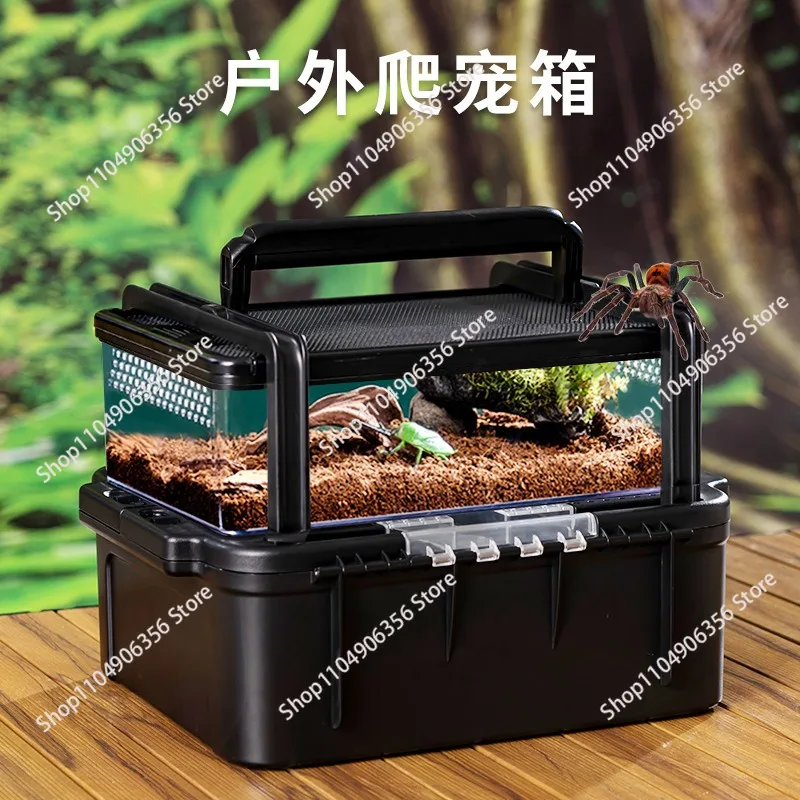 for Outdoor climbing pet box, anti-escape snake cage, small pet transportation air box, car pet box, hamster take-out cage