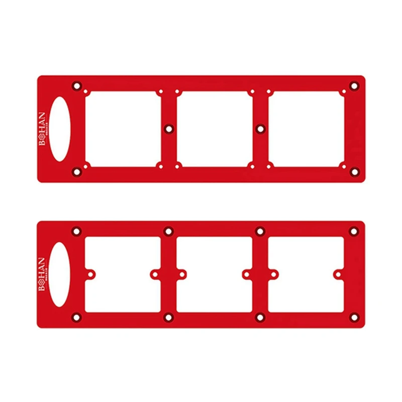 AT69 -Switch Socket Bottom 86 Box Slotted Scribing Template Tool Opening Hole Decoration Tool Template Electrical Outlet