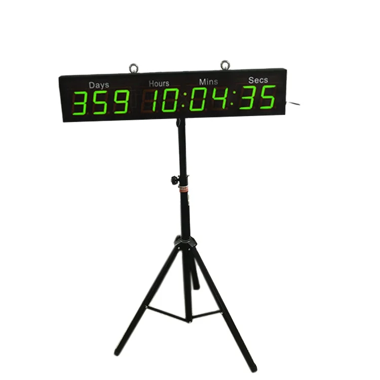 

4 Inch 9 Digit Digital LED Count Clock Timer Events Day Custom Preset Countdown Timer with Pure Green Light