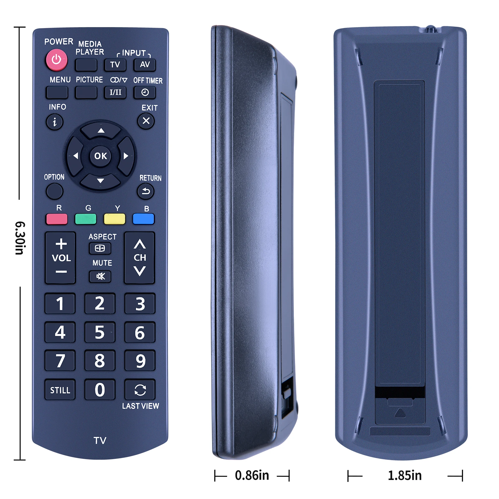 Panasonic TVのリモコン,コントローラーの交換,新しいTH-32A401D,n2qayb000823,TH-32A405D, TH-42A410D,