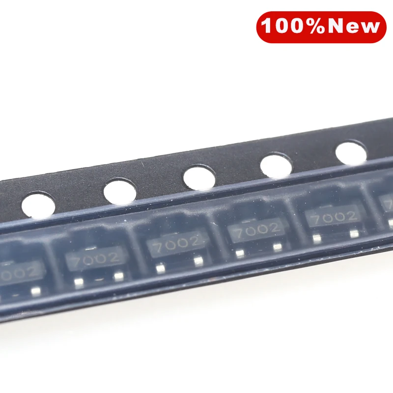 Transistor de efecto de campo MOSFET, 500 unids/lote, 2N7002, 7002 n-channel, 60V, 115mA