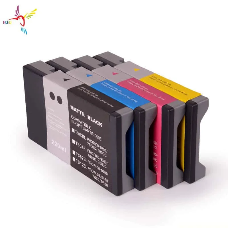 

220ml T6122-T6124 T6128 Compatible Ink Cartridge Full With Chips Pigment Ink for EPSON 9450 Printer