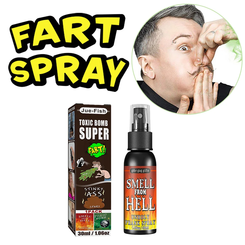30ml Scheet Spray Grap Grapje Plastic Stinkende Stinkende Grappen Party Benodigdheden Spuitbus Stinkt voor Volwassenen Kinderen Niet Giftig voor Halloween